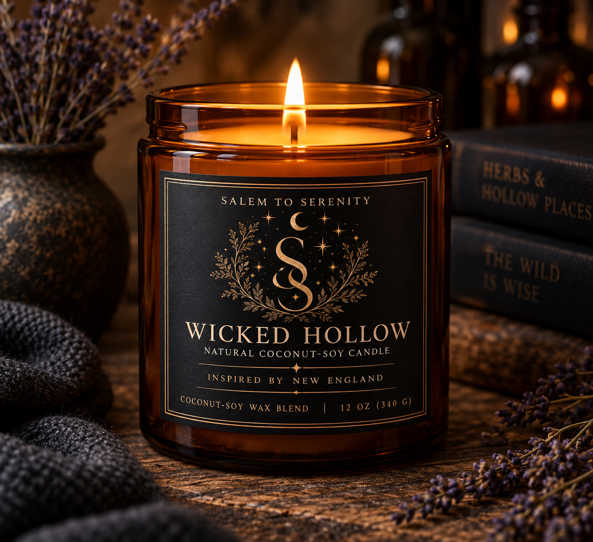 Wicked Hollow — 12 oz Coconut Soy Candle